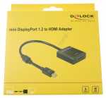 Delock Display Port Connections - 62611 Adapter Mini Displayport 1 2 Male > Hdmi Female 4k Active Bl