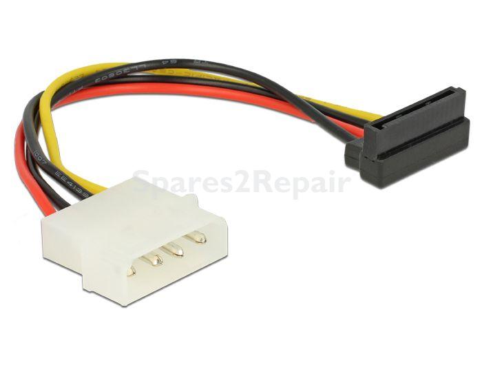 Delock Internal Power Supply Cable - Cable Power Sata Hdd > 4 Pin Male – Angled