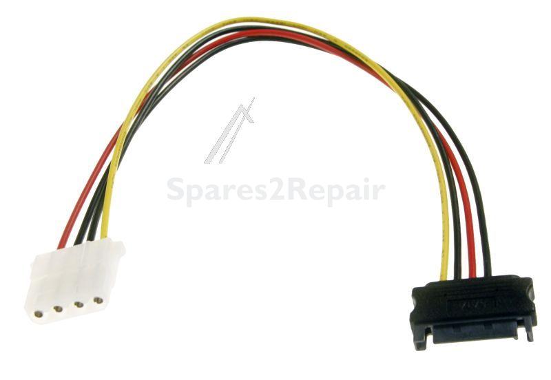 Delock Internal Power Supply Cable - Power Cable Sata 15 Pin Female > 4 Pin Female 30 Cm