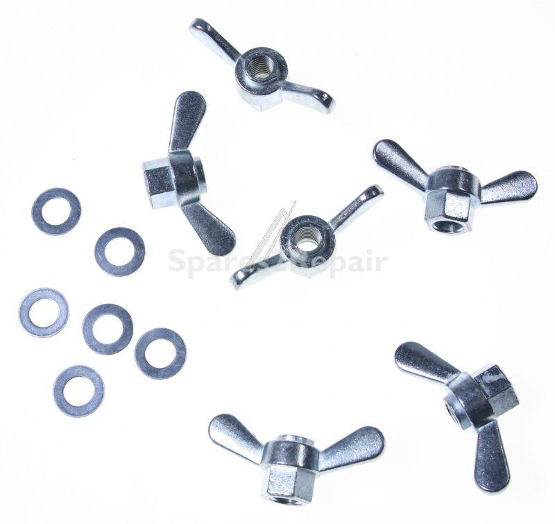 Triax Nut - Flugelmuttern ZubehÖr Fur Td Spiegel, Kunststoffbeutel Mit 6 Stk. 8mm Flugelmuttern