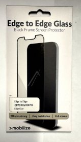 Mobilize Display Protective Film - 55147 Mobilize Edge-to-edge Glass Screen Protector Oppo Find X3-x3 Pro Black Edge Glue