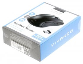Vivanco Wireless Mouse - It ms Rf 1000 Usb Wireless Mouse, Black, 1000dpi - 36639