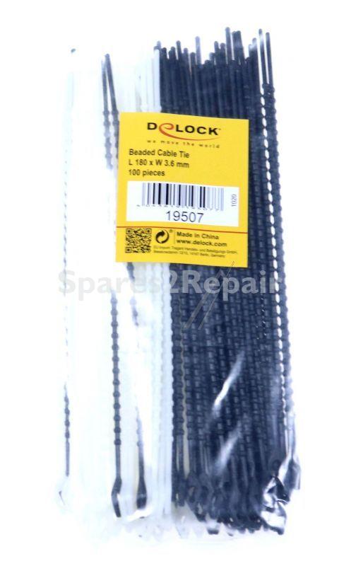 Delock Cable Ties - Blitzbinder Wiederverwendbar L 180 X B 3,6 Mm 100 Stuck