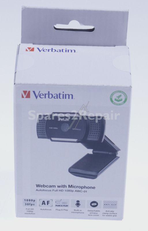 Verbatim Webcam - Awc-01 Webcam 1080p, Mikrofon