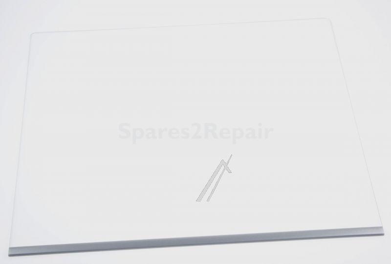 Glass Panel - C00386831 481010699592 Glass Crisper + Grey Profile [Whirlpool Indesit]