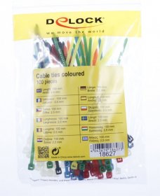 Delock Cable Ties - Cable Ties Coloured L 100 X W 2.5 Mm 100 Pieces