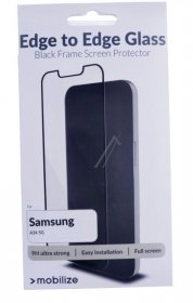 Mobilize Display Protective Film - 56802 Mobilize Glass Screen Protector - Black Frame - Samsung Galaxy A34 5g