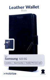 Mobilize Leather Bag Gsm - 28483 Mobilize Leather Case Samsung Galaxy S23 Black