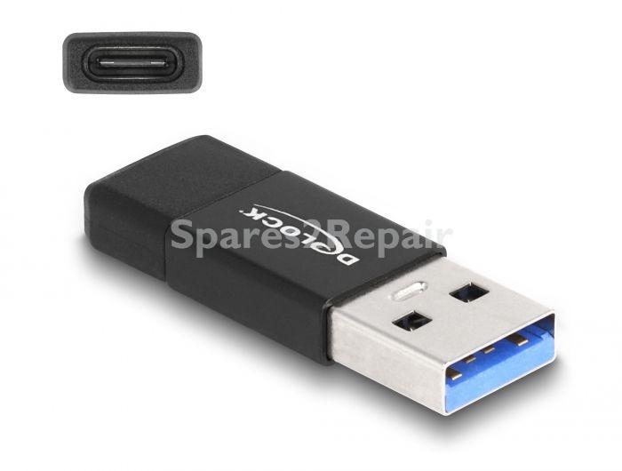 Delock Cable/plugs/adapter - Usb 3.2 Gen 2 Adapter Usb Typ-a Stecker Zu Usb Type-c Buchse Schwarz
