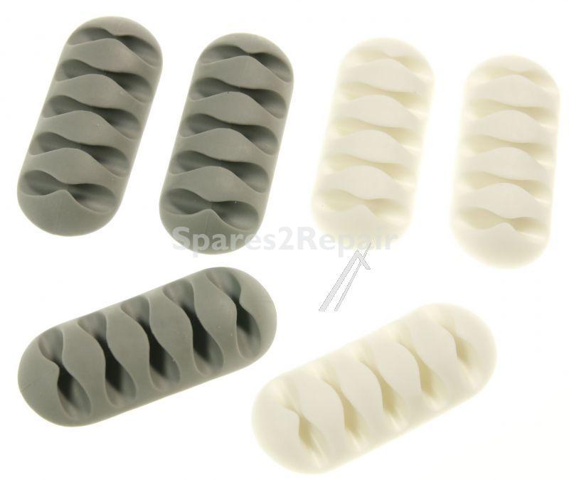 Delock Cable Support - Cable Holder With 5 Feed-throughs Set 6 Pieces