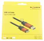 Delock Usb connector - 82761 Cable Usb 3 0-a > Micro-b Male - Male 2 M Premium
