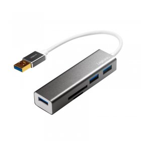 Logilink Hub-usb - Usb 3.0 Hub, 3-ports + Card Reader