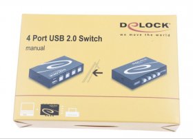Delock Cable/plugs/adapter - Switch Usb 2.0 4 Port Manual