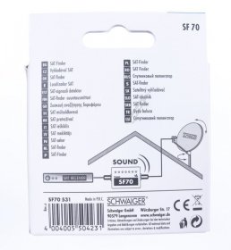 Schwaiger Aerial Tester - Sf70 Sat-finder With Led Display And Sound Signal | Adaptable For Schwaiger