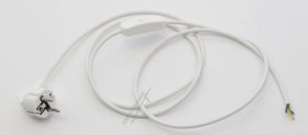 Eurocable With Switch - Cordon Secteur Avec Fiche + Interrupteur 2m Blanc