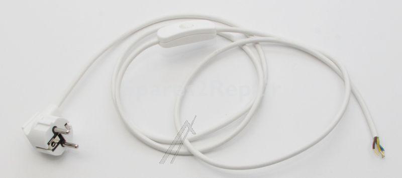 Eurocable With Switch - Cordon Secteur Avec Fiche + Interrupteur 2m Blanc