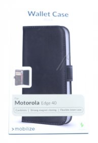 Mobilize Leather Bag Gsm - 28986 Mobilize Classic Gelly Wallet Book Case Motorola Edge 40 Black