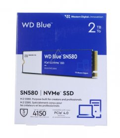 Western Digital Ssd M.2 - Wd Blue Sn580 Nvme Ssd 2tb M.2 Pcie Gen4