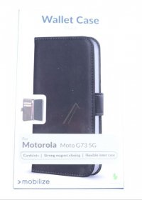 Mobilize Leather Bag Gsm - 28751 Mobilize Classic Gelly Wallet Book Case Motorola Moto G73 5g Black
