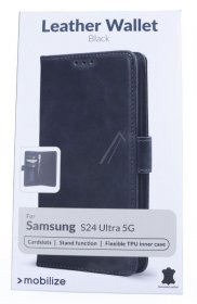 Mobilize Leather Bag Gsm - 29207 Mobilize Leather Case Samsung Galaxy S24 Ultra 5g Black