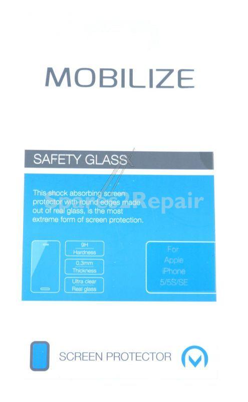 Mobilize Display Protective Plastic Film - Mobilize Glass Screen Protector Apple Iphone 5 5s se - 41269