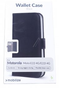 Mobilize Leather Bag Gsm - 28456 Mobilize Classic Gelly Wallet Book Case Motorola Moto E22 4g-e22i 4g Black