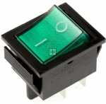 Compatible Power Switch - Power Switch 2pin Green 16a-250v 22x30