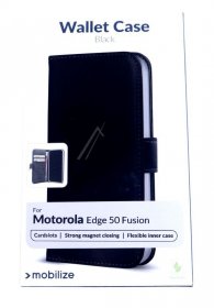 Mobilize Leather Bag Gsm - 29679 Mobilize Classic Gelly Wallet Book Case Motorola Edge 50 Fusion Black