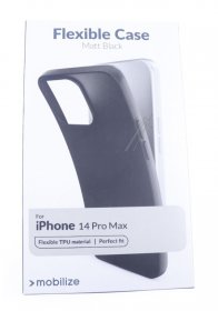 Mobilize Leather Bag Gsm - 27974 Mobilize Rubber Gelly Case Apple Iphone 14 Pro Max Matte Black