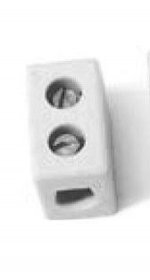 Orbitec Porcelain Clamp - Domino 1 Pole 2 5-6mm2 A Vis Porcelaine - 144600