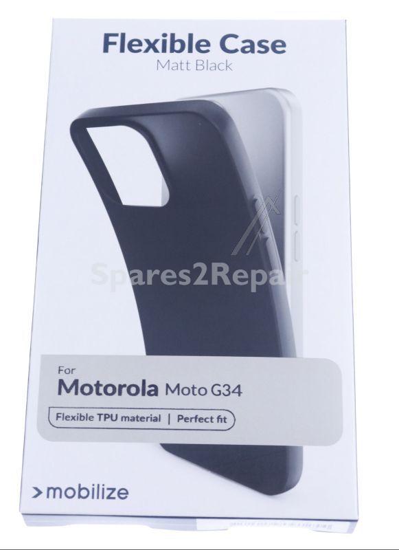 Mobilize Leather Bag Gsm - 29622 Mobilize Rubber Gelly Case Motorola Moto G34 Matt Black