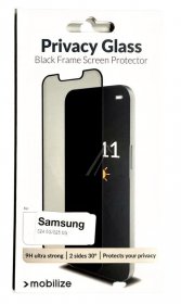 Mobilize Display Protective Film - 57688 Mobilize Privacy Glass Display Protector - Black Frame - For Samsung Galaxy S24 5g-s25 5g