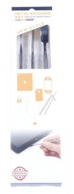 Jakemy Mobile Phone Tools - Spudger Jm-op07 3 Piece Metal Spudger Set For Electronic Devices