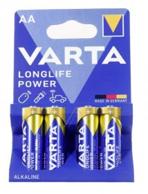 Varta Aa - Battery - Lr6 4906121414 Varta Aa Alkaline Longlife Power Batteries 1 5v-4 Pack