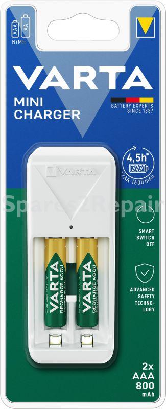 Varta Battery Charger/discharger - 57656 201 421 Mini Charger Inkl 2x Aaa 800mah Akkus