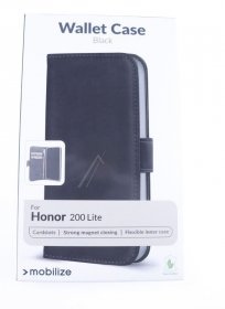 Mobilize Leather Bag Gsm - 29988 Mobilize Classic Gelly Wallet Book Case Honor 200 Lite Black