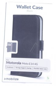 Mobilize Leather Bag Gsm - 29858 Mobilize Classic Gelly Wallet Book Case Motorola Moto E14 4g Black