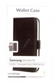 Mobilize Leather Bag Gsm - 80157 Mobilize Classic Gelly Wallet Book Case Samsung Galaxy S25 Ultra 5g Black