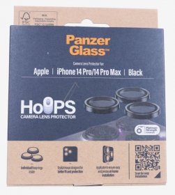 Panzerglass Display Protective Film - 1141 Panzerglass Hoops Camera Lens Protector Iphone 14 Pro 14 Pro Max Black