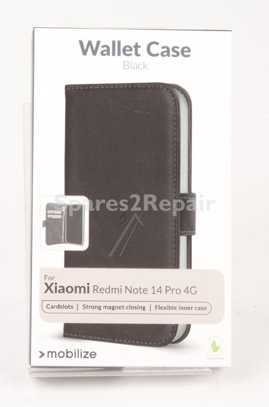 Mobilize Leather Bag Gsm - 80754 Mobilize Classic Gelly Wallet Book Case Xiaomi Redmi Note 14 Pro 4g Black
