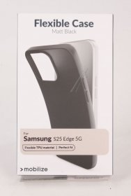Mobilize Leather Bag Gsm - 80769 Mobilize Rubber Gelly Case Samsung Galaxy S25 Edge 5g Matt Black