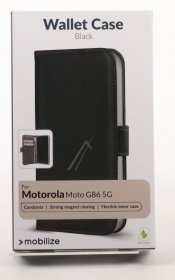 Mobilize Leather Bag Gsm - 80920 Mobilize Classic Gelly Wallet Book Case Motorola Moto G86 5g Black