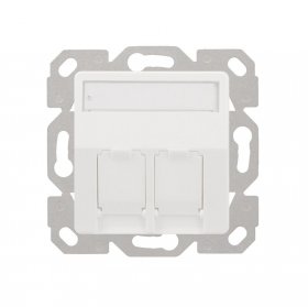 Logilink Frame Outlet - Nk4081 2-fach Keystone Tragring Und Frontplatte Designfahig