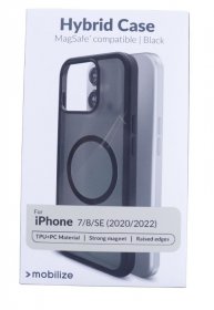 Mobilize Leather Bag Gsm - 29818 Mobilize Magsafe Compatible Hybrid Pro Case Apple Iphone 7-8-se (2020-2022) Black