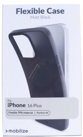 Mobilize Leather Bag Gsm - 29745 Mobilize Rubber Gelly Case Apple Iphone 16 Plus Matte Black
