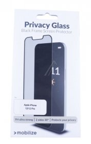 Mobilize Display Protective Film - 57679 Mobilize Privacy Glass Display Protection Glass Black Frame For Apple Iphone 12-12 Pro
