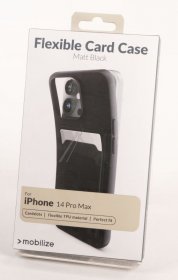 Mobilize Leather Bag Gsm - 27986 Mobilize Rubber Gelly Case With Card Slot Apple Iphone 14 Pro Max Matte Black