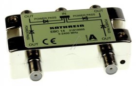 Kathrein 4 Way Splitter Sat/terr/wb - Ebc 14 21610005 4-way F-distributor 5-2400mhz Shielding Class A
