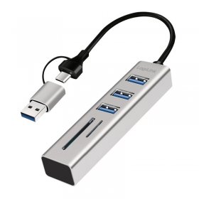 Logilink Hub-usb - Ua0445 Usb 3 0 Hub 3-ports + Card Reader