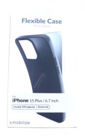 Mobilize Leather Bag Gsm - 28904 Mobilize Rubber Gelly Case Apple Iphone 15 Plus Matte Black